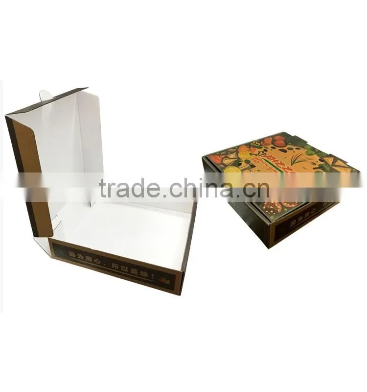 factory price custom made folding lid pizza box