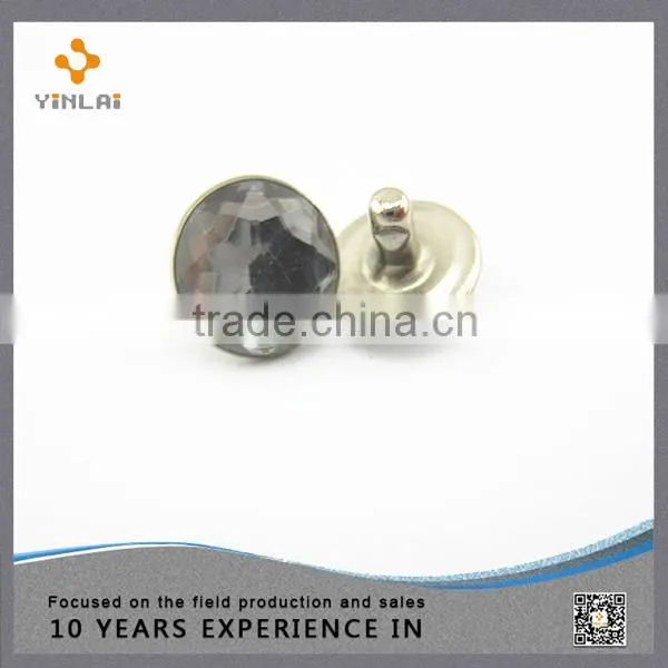 Wholesales Clear 10.5mm Crystal Rivet For Shoes