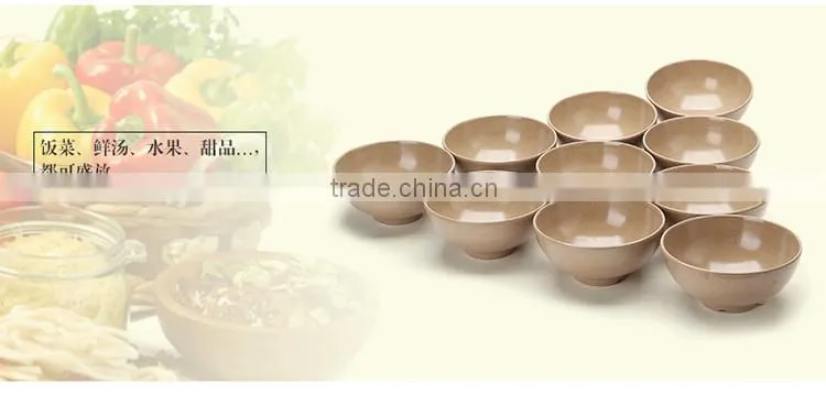 Eco-friendly Bamboo Fiber & Rice Husk Round Noodle Bowl