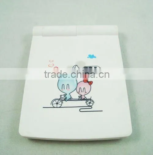 rectangle Plastic LED mirror for promotional gift/ office promotional gift