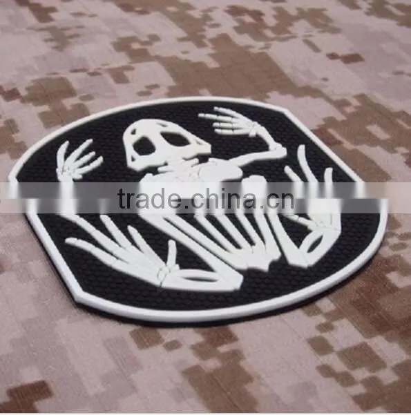 Navy Devgru Seal Team 6 Skeleton Frog Frogman Morale Pvc Rubber Patch Army Tactical Swat Patch 3d Morale Badge Military Patches