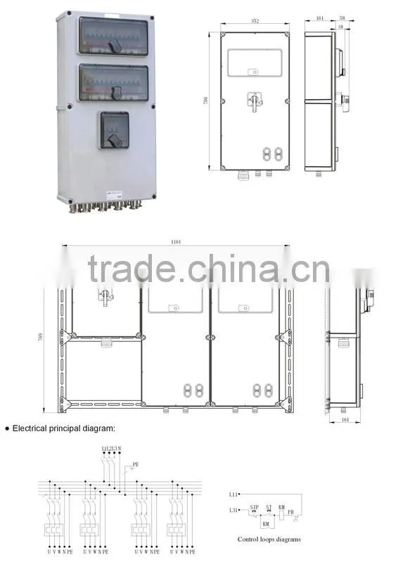 High Quality Industrial Water Proof Plastic Distribution Box