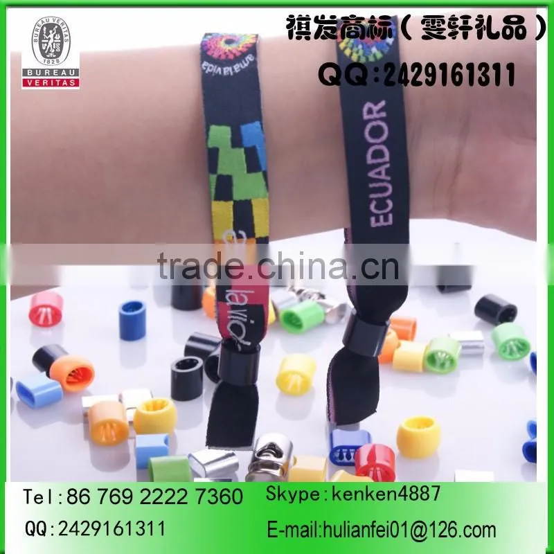 350*15mm colorful woven wristband