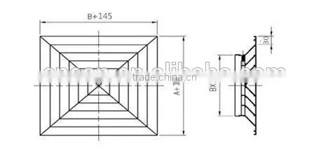 Alibaba Hot Sale High Performance aluminum alloy diffuser
