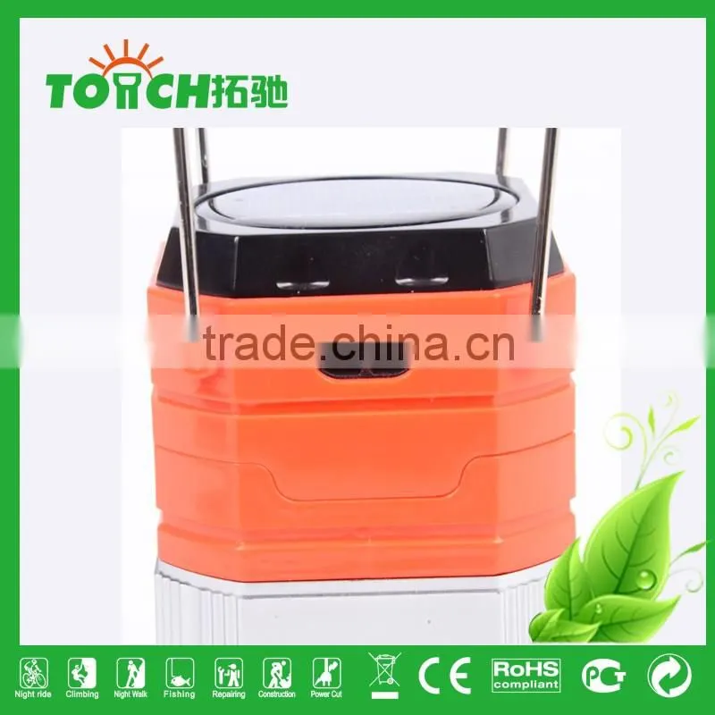 Muitlpower LED Lantern Solar Camping Lamp Rechargeable Camp Light with Charger Solar Tent Light