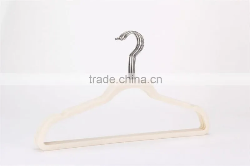 HM-003 70g Velvet Non slip Suit Hanger With a Notch For Clothes Indoors Use 10pk Color Sleeve