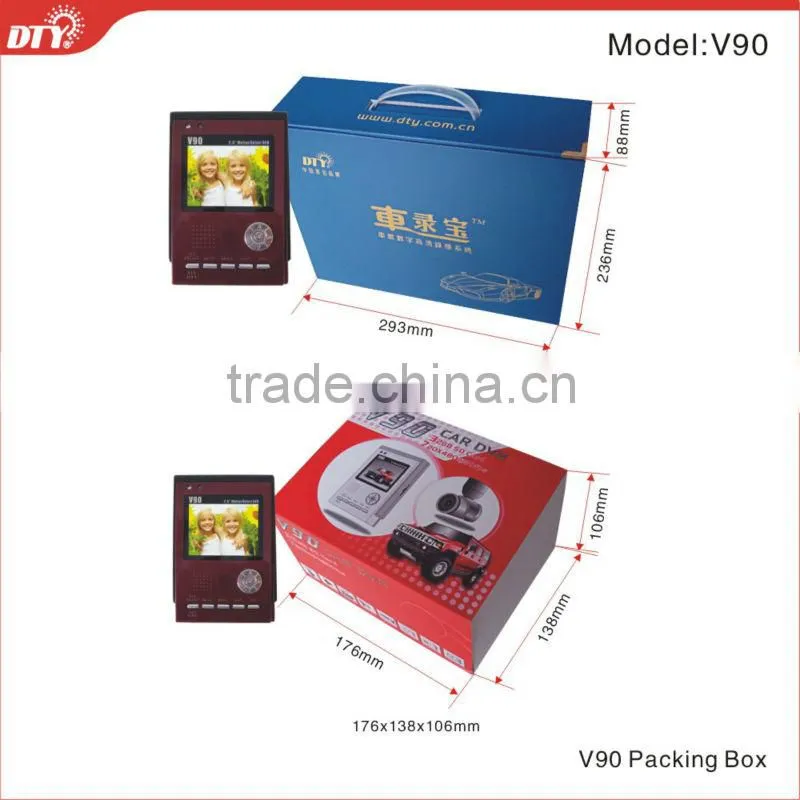 2013 first-rate!!! D1 sd card portable mini car dvr kit with motion detecting, V90