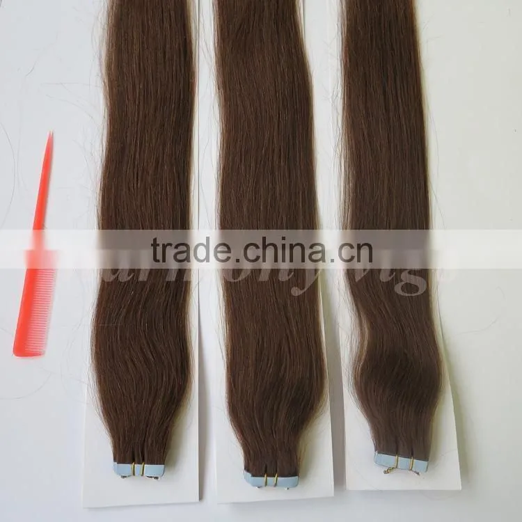 2015 hot sale 20" high quality 100% european hair tape hair extension