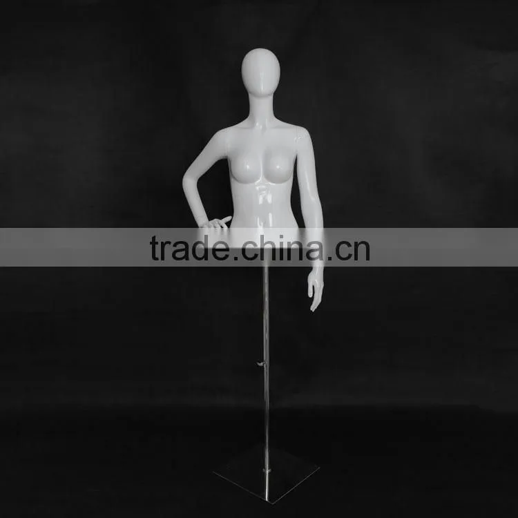 high gloss white unbreakable plastic mannequin