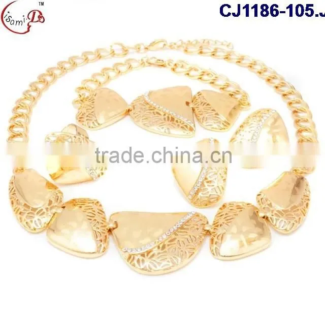 CJ1186-18 New arrival top grade quality fashionable african perty jewelry set 2016 wholesale