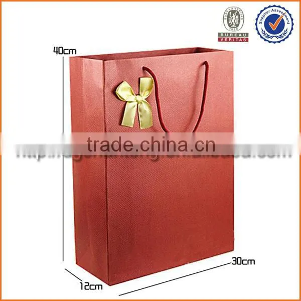 2015 red color paper bag