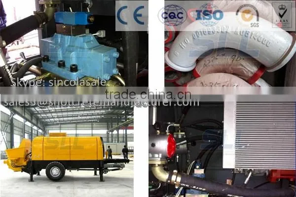 High Quality Small trailer mounted concrete pump supplier.