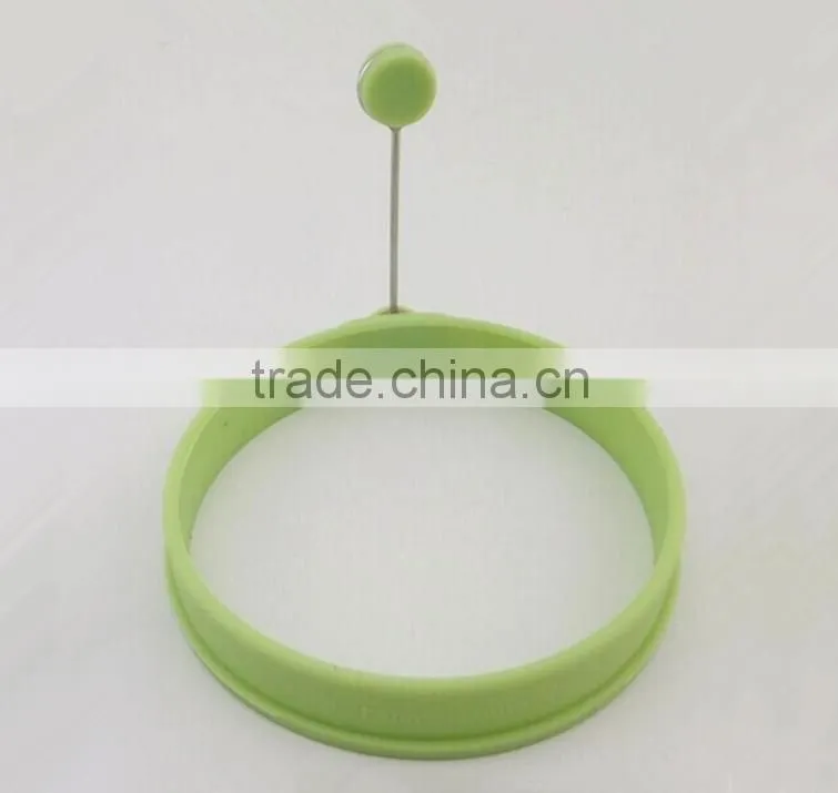 Food grade silicone egg fried egg ring cook ring with handle