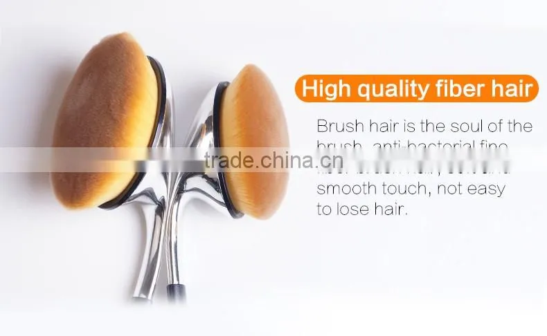 2016 Newly silver 9 pieces golf make up brushes sets