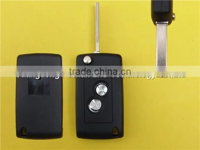 New Style PEUGEOT 107 207 407 remote flip key case shell blank