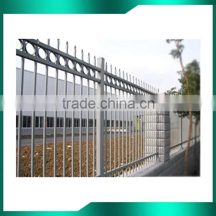 Powder coated galvanized steel fence panels