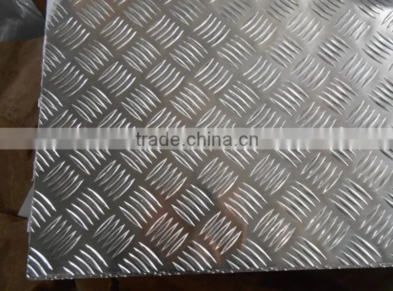 mill finish 1100 aluminium embossed diamond sheet