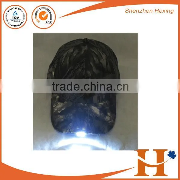 hot sale custom design patent fiber optic LED Light flashing caps outdoor sports baseball Cap(SHXE-072401)