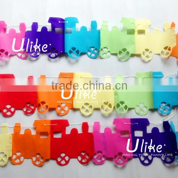 New Birds party garland paper decoration tissue bear honeycomb paper garland