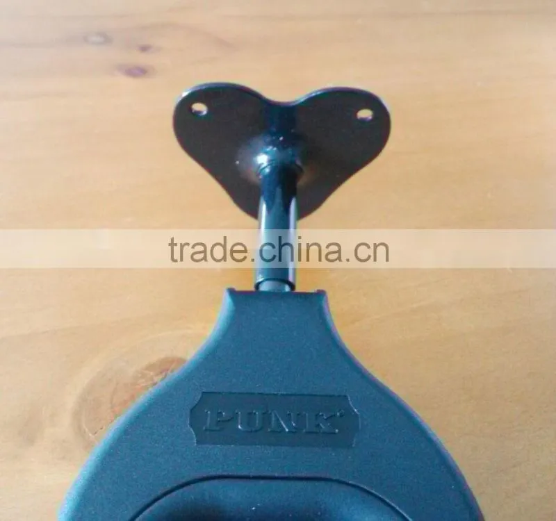 Custom /Stock Long/Short Guitar Hanger / Metal/Wood Music Instrument Wall Hanger In Heart Shape Pasted to Wall