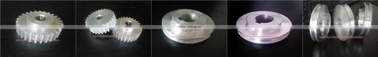 CNC machining V groose aluminium pulley for belt