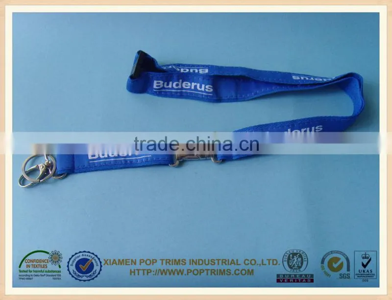 Polyester Woven logo lanyard