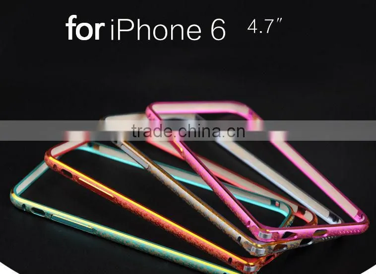 new arrival flower metal phone case for iphone 6 from China