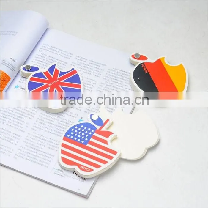 2016 China supplier free samples supplied custom sticky memo pad