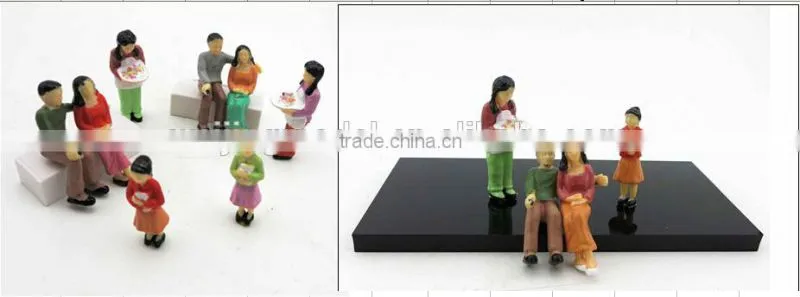 scale plastic model figures for 1/25 indoor figure