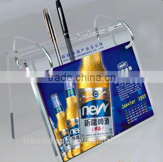 comnized beauty designed acrylic restaurant menu display stand, menu holder