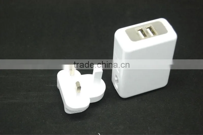 china manufacturer 5V 2.1a 2 usb fashion charger