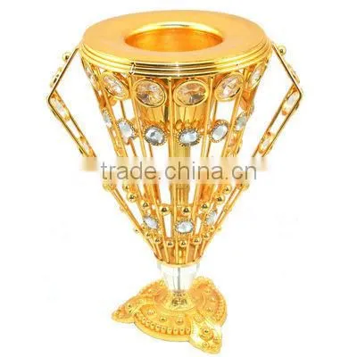 2015 iron burner with crystal decoration X213