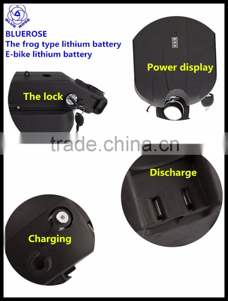 36V 10Ah frog Mountain electric e bike e-bicycle Rechargeable lithium li-ion battery batteries pack