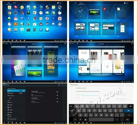 10 inch Android 5.1 Lollipop Tablet computer ATM7059 CPU 1.6G Mhz Bluetooth Wifi External 3G OEM tablet pc