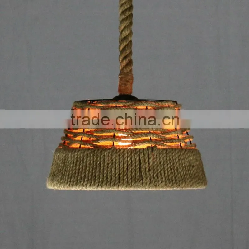 Hot model lee broom hemp rope bulb replica chandelier