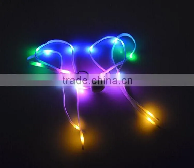 2016 New Style Fancy Light Up LED Shoelaces Flashing Shoelaces for Sale