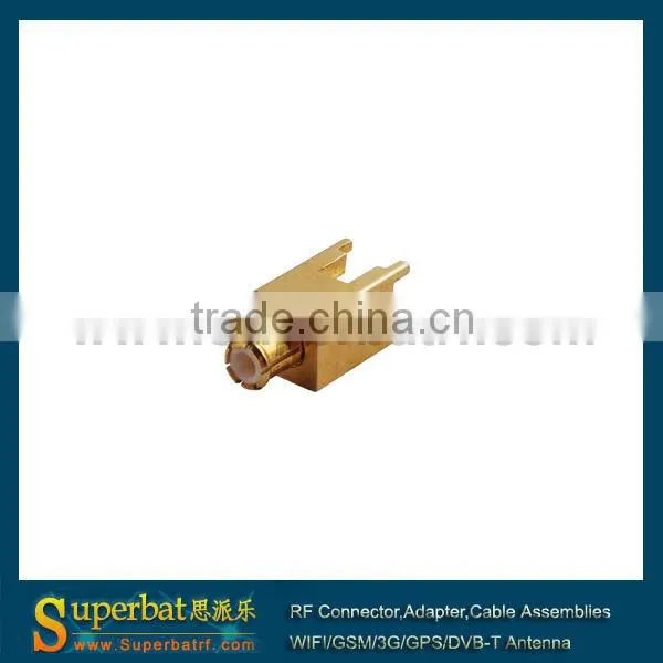 MCX thru hole Plug PCB Mount with solder post wholesale price
