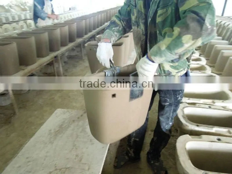 Porcelain light sky blue two piece toilet in china