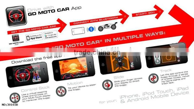 1/24 Scale iphone&android Bluetooth China RC Car