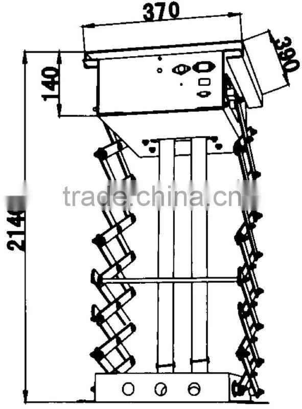 Projector Lift motor-driven, microwave orientation
