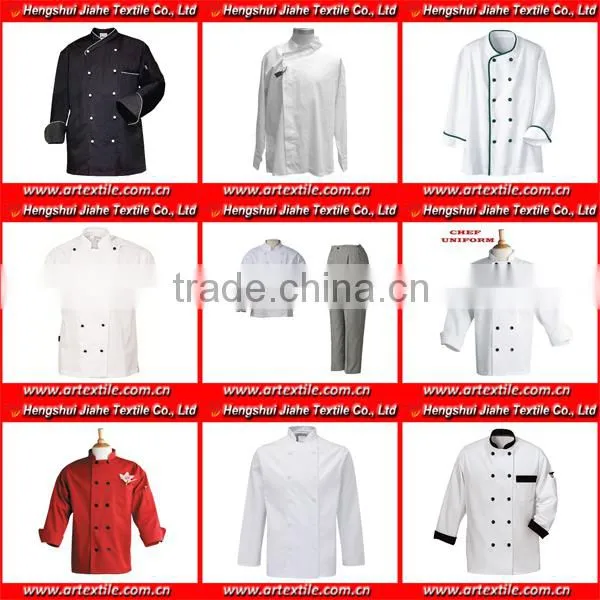 white long sleeve high quality cheap custom professional chef uniform