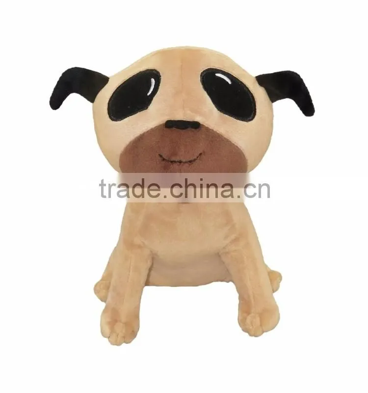 St plush type ugly cute mini dog squeaking with plastic material toys for baby