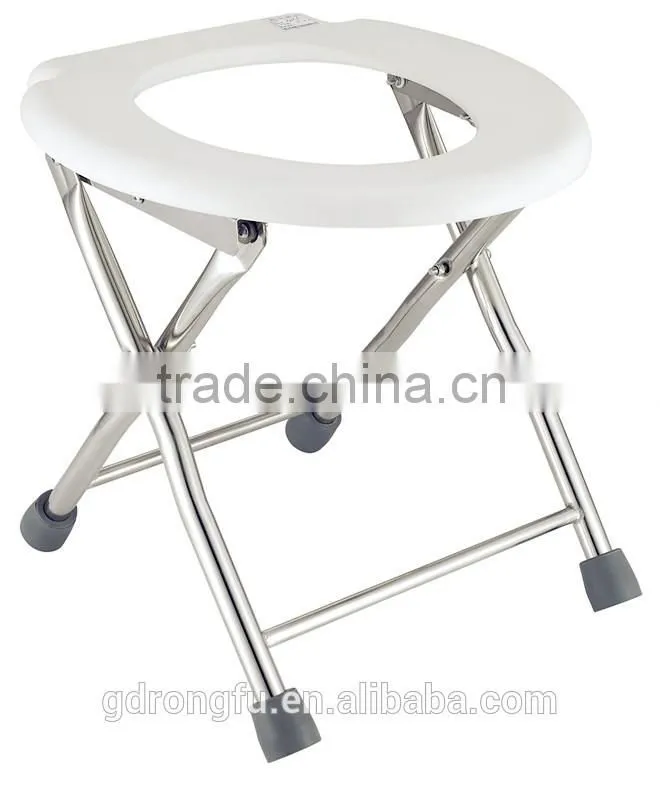 Factory Simple Folding Commode Chair for Sale