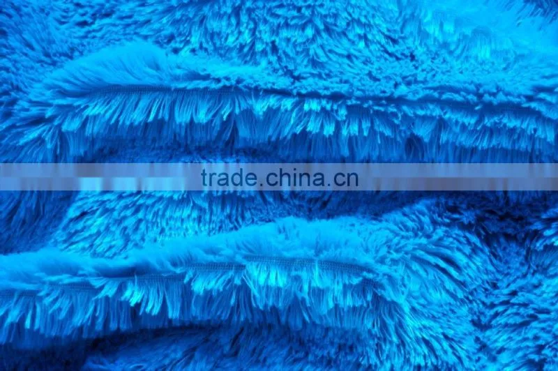 100% polyester high deep pile plush fleece fabric
