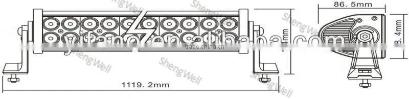 ShengWell Auto led light bar 240W 41.5inch Epistar Flood/Spot/Combo Dual Row led bar light Cree led light bar 240w