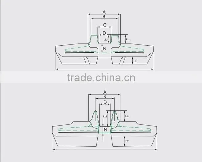 rubber crawler track, rubber track, rubber track undercarriage