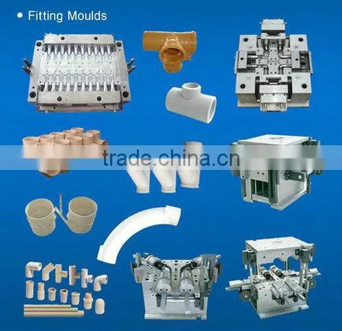 Plastic injection pipe fitting mold