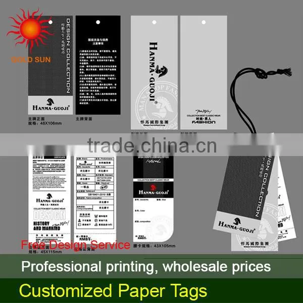 paper hang tags with string