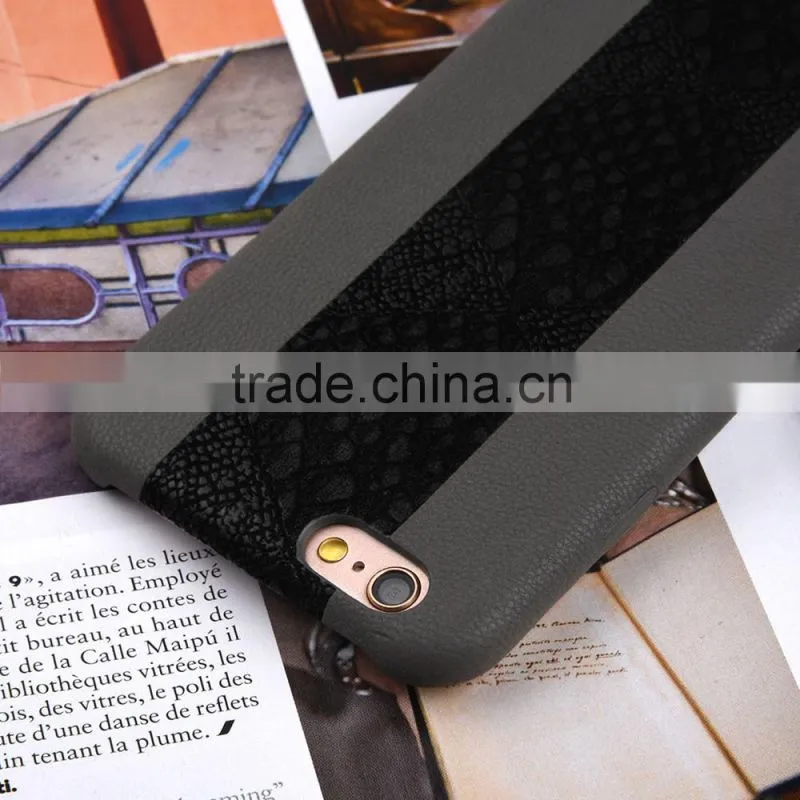 C&T Black PU Leather Back Cover Case Shell for Oneplus 3