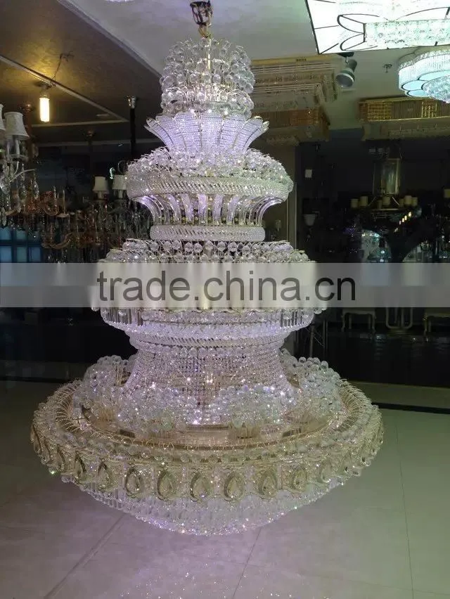newest crystal hanging chandelier / pendant lamps big modern light gold